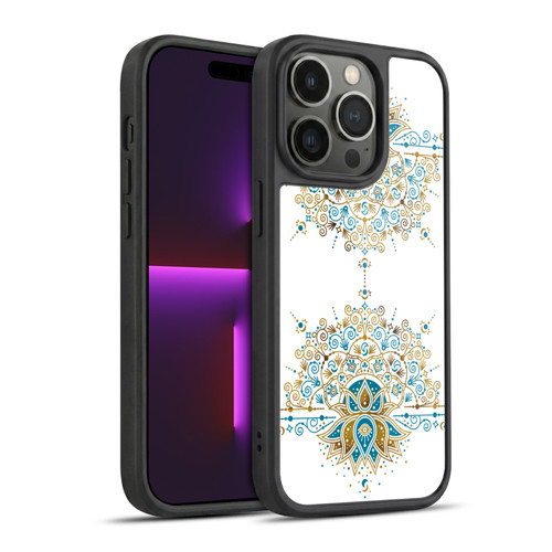 Cat Coquillette Patterns 6 Lotus Bloom Mandala 2 Gel Armour Case For Apple iPhone 14 Pro