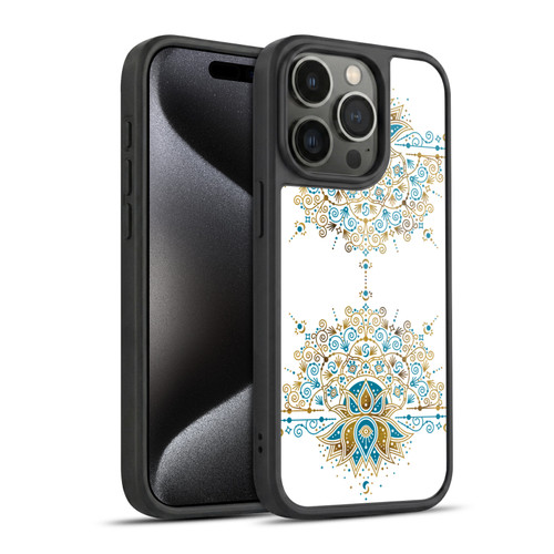 Cat Coquillette Patterns 6 Lotus Bloom Mandala 2 Gel Armour Case For Apple iPhone 15 Pro