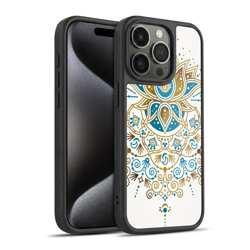 Cat Coquillette Patterns 6 Lotus Bloom Mandala 4 Gel Armour Case For Apple iPhone 15 Pro