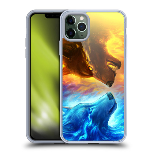 Jonas "JoJoesArt" Jödicke Wildlife Fire And Ice Soft Gel Case for Apple iPhone 11 Pro Max & MagSafe