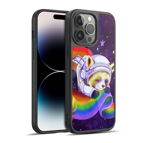 Carla Morrow Rainbow Animals Red Panda Sleeping Gel Armour Case For Apple iPhone 14 Pro Max