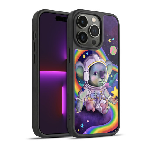Carla Morrow Rainbow Animals Koala In Space Gel Armour Case For Apple iPhone 14 Pro