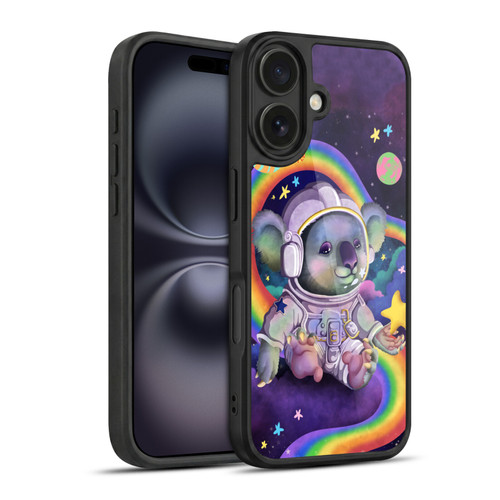 Carla Morrow Rainbow Animals Koala In Space Gel Armour Case For Apple iPhone 16