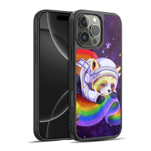 Carla Morrow Rainbow Animals Red Panda Sleeping Gel Armour Case For Apple iPhone 16 Pro Max