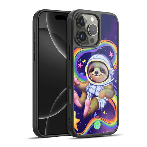 Carla Morrow Rainbow Animals Sloth Wearing A Space Suit Gel Armour Case For Apple iPhone 16 Pro Max