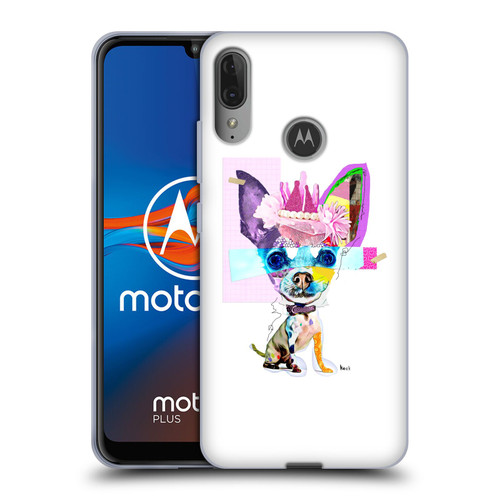 Michel Keck Animal Collage Chihuahua Soft Gel Case for Motorola Moto E6 Plus
