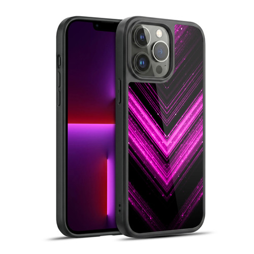 PLdesign Sparkly Metallic Pink Gel Armour Case For Apple iPhone 13 Pro Max