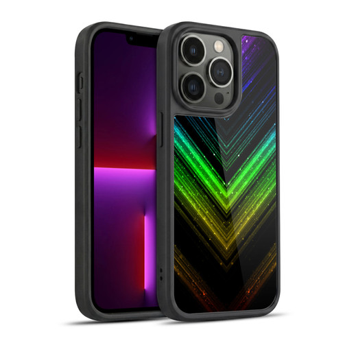 PLdesign Sparkly Metallic Rainbow Gel Armour Case For Apple iPhone 13 Pro