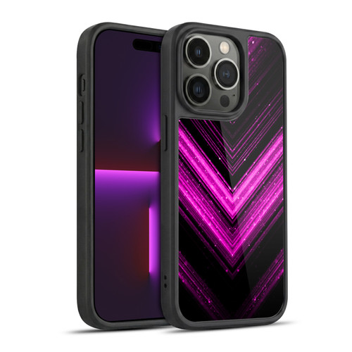 PLdesign Sparkly Metallic Pink Gel Armour Case For Apple iPhone 14 Pro