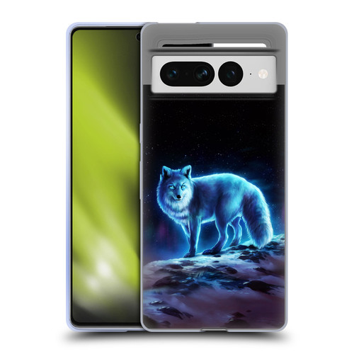 Jonas "JoJoesArt" Jödicke Wildlife Ice Fox Soft Gel Case for Google Pixel 7 Pro