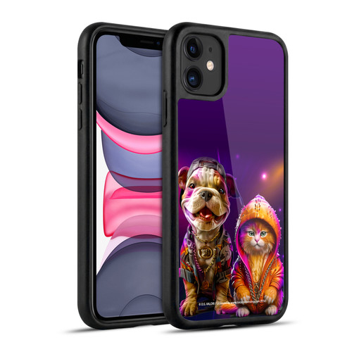 D.S. Valori Kitty And Puppy Hip Hop Pals Gel Armour Case For Apple iPhone 11