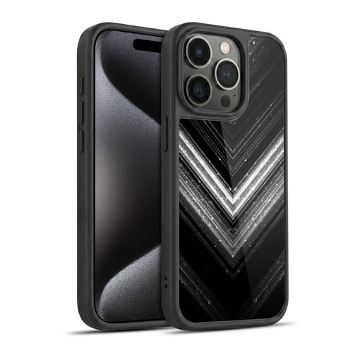 PLdesign Sparkly Metallic Silver Gel Armour Case For Apple iPhone 15 Pro