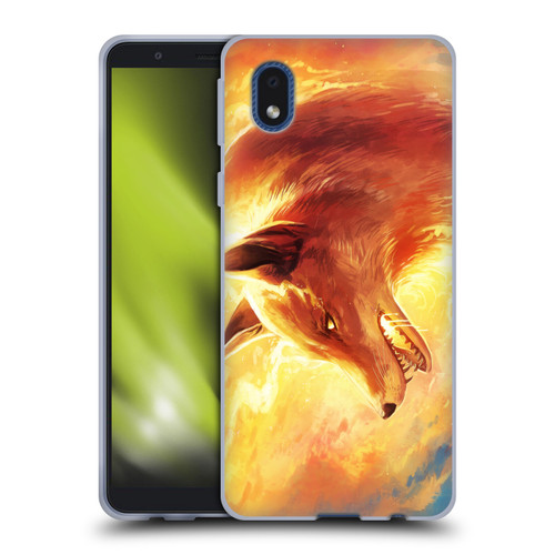 Jonas "JoJoesArt" Jödicke Wildlife Fire Fox Soft Gel Case for Samsung Galaxy A01 Core (2020)