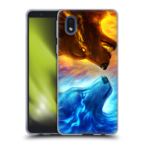Jonas "JoJoesArt" Jödicke Wildlife Fire And Ice Soft Gel Case for Samsung Galaxy A01 Core (2020)