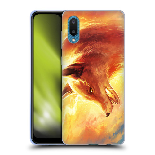 Jonas "JoJoesArt" Jödicke Wildlife Fire Fox Soft Gel Case for Samsung Galaxy A02/M02 (2021)