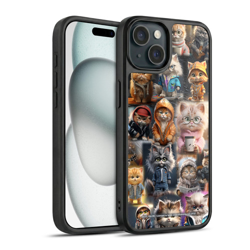 D.S. Valori Kitty And Puppy Kitty Kingdom Gel Armour Case For Apple iPhone 15