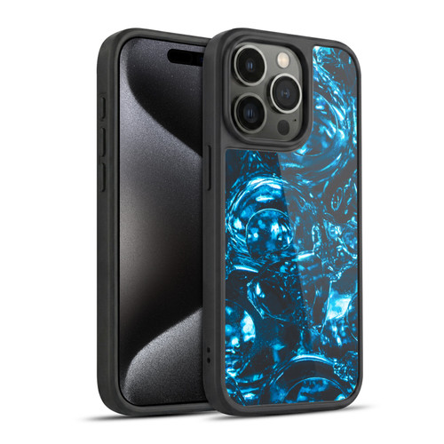 PLdesign Water Marbles Gel Armour Case For Apple iPhone 15 Pro