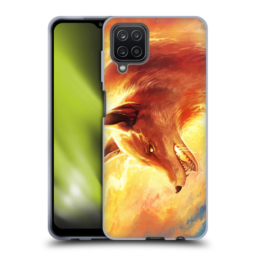 Jonas "JoJoesArt" Jödicke Wildlife Fire Fox Soft Gel Case for Samsung Galaxy A12 (2020)