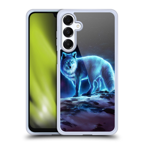 Jonas "JoJoesArt" Jödicke Wildlife Ice Fox Soft Gel Case for Samsung Galaxy A16 5G & MagSafe