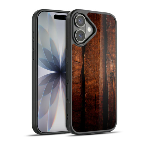 PLdesign Wood Prints Brown Rustic Ombre Gel Armour Case For Apple iPhone 17