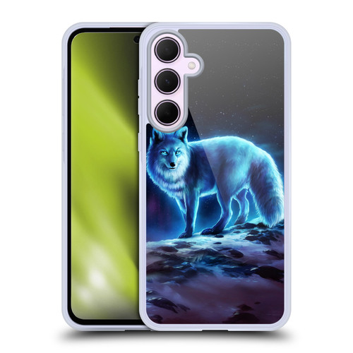 Jonas "JoJoesArt" Jödicke Wildlife Ice Fox Soft Gel Case for Samsung Galaxy A35 5G
