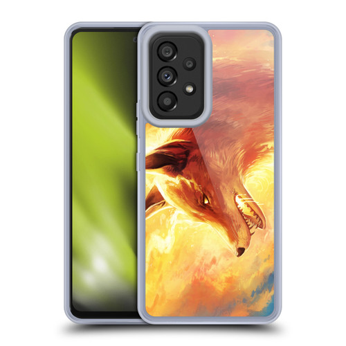 Jonas "JoJoesArt" Jödicke Wildlife Fire Fox Soft Gel Case for Samsung Galaxy A53 5G (2022)