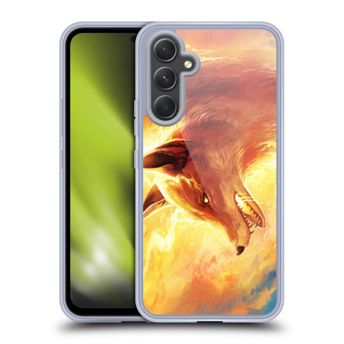 Jonas "JoJoesArt" Jödicke Wildlife Fire Fox Soft Gel Case for Samsung Galaxy A54 5G