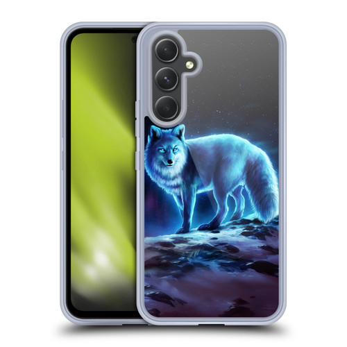 Jonas "JoJoesArt" Jödicke Wildlife Ice Fox Soft Gel Case for Samsung Galaxy A54 5G