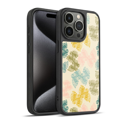 Gabriela Thomeu Art Zebra Green Gel Armour Case For Apple iPhone 15 Pro