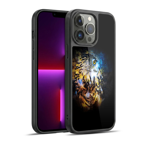 Riza Peker Animal Abstract Owl Splash Gel Armour Case For Apple iPhone 13 Pro Max