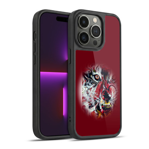 Riza Peker Animal Abstract Warm Tiger Gel Armour Case For Apple iPhone 14 Pro