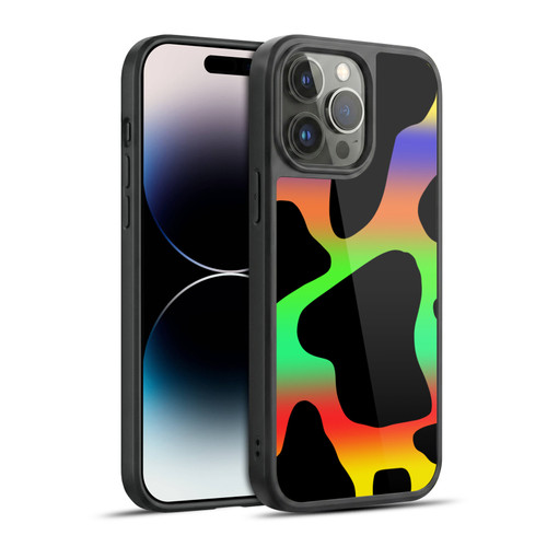 Grace Illustration Cow Prints Assorted Gel Armour Case For Apple iPhone 14 Pro Max
