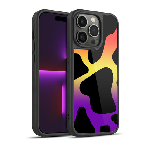 Grace Illustration Cow Prints Sunset Gel Armour Case For Apple iPhone 14 Pro