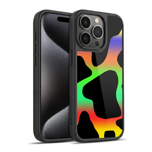 Grace Illustration Cow Prints Assorted Gel Armour Case For Apple iPhone 15 Pro