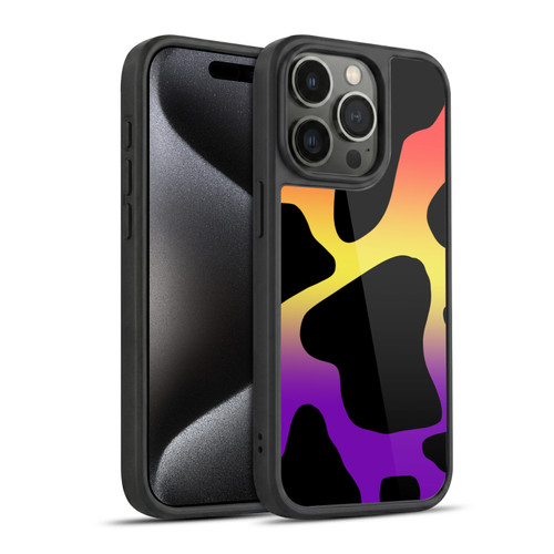 Grace Illustration Cow Prints Sunset Gel Armour Case For Apple iPhone 15 Pro