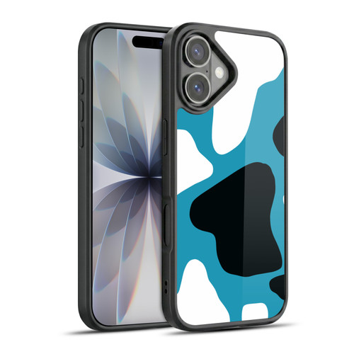 Grace Illustration Cow Prints Blue Gel Armour Case For Apple iPhone 17