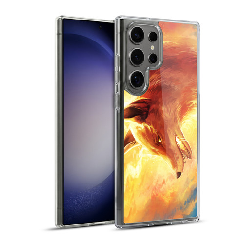 Jonas "JoJoesArt" Jödicke Wildlife Fire Fox Soft Gel Case for Samsung Galaxy S23 Ultra 5G & MagSafe