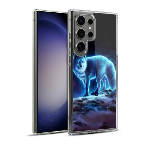 Jonas "JoJoesArt" Jödicke Wildlife Ice Fox Soft Gel Case for Samsung Galaxy S23 Ultra 5G & MagSafe