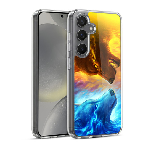 Jonas "JoJoesArt" Jödicke Wildlife Fire And Ice Soft Gel Case for Samsung Galaxy S24 5G & MagSafe
