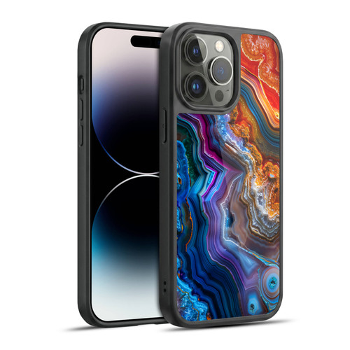 Haroulita Agates Multicolor Gel Armour Case For Apple iPhone 14 Pro Max
