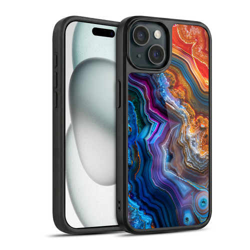 Haroulita Agates Multicolor Gel Armour Case For Apple iPhone 15