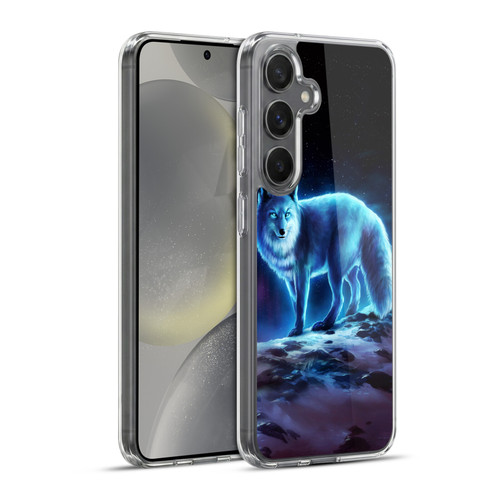 Jonas "JoJoesArt" Jödicke Wildlife Ice Fox Soft Gel Case for Samsung Galaxy S24+ 5G & MagSafe