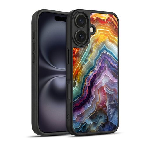 Haroulita Agates Stripes Gel Armour Case For Apple iPhone 16
