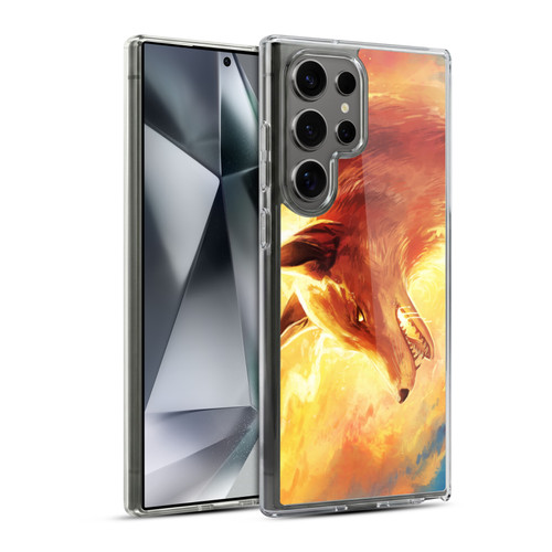 Jonas "JoJoesArt" Jödicke Wildlife Fire Fox Soft Gel Case for Samsung Galaxy S24 Ultra 5G & MagSafe