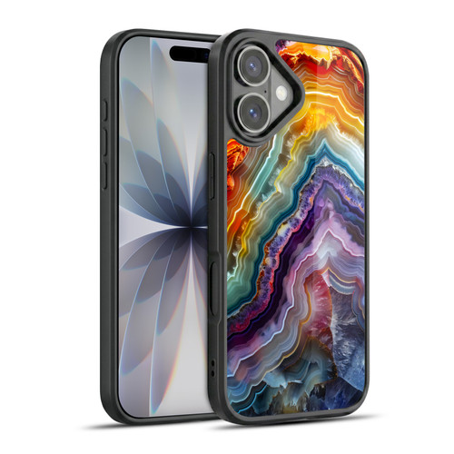 Haroulita Agates Stripes Gel Armour Case For Apple iPhone 17