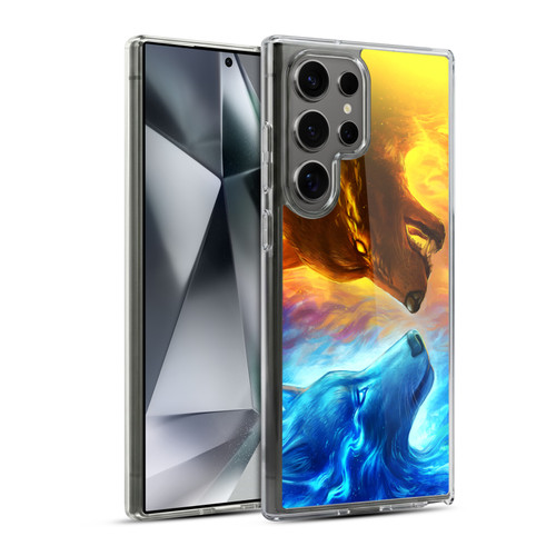 Jonas "JoJoesArt" Jödicke Wildlife Fire And Ice Soft Gel Case for Samsung Galaxy S24 Ultra 5G & MagSafe