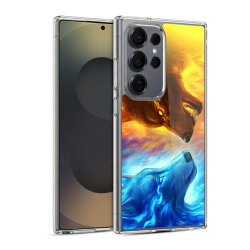 Jonas "JoJoesArt" Jödicke Wildlife Fire And Ice Soft Gel Case for Samsung Galaxy S25 Ultra & MagSafe