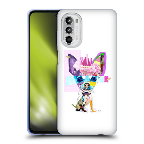Michel Keck Animal Collage Chihuahua Soft Gel Case for Motorola Moto G52