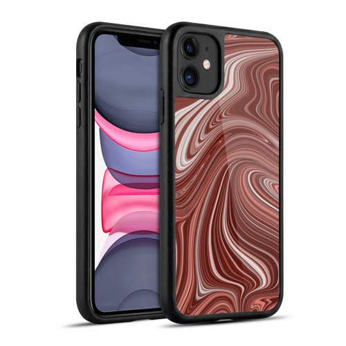 Suzan Lind Marble Swirls Red Gel Armour Case For Apple iPhone 11