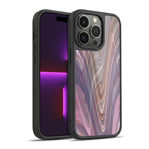 Suzan Lind Marble Swirls Neutral Tones Gel Armour Case For Apple iPhone 14 Pro